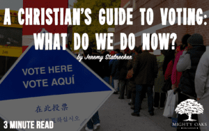 <b>A Christian’s Guide to Voting: What Do We Do Now?</b>