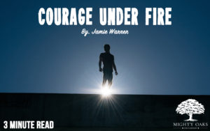 Courage Under Fire, a stoic man.