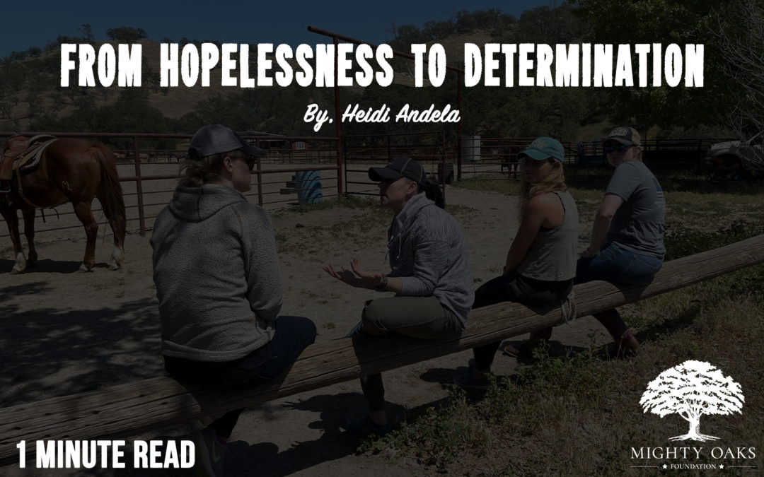 From Hopelessness to Determination