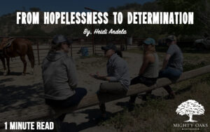 <b>From Hopelessness to Determination</b>