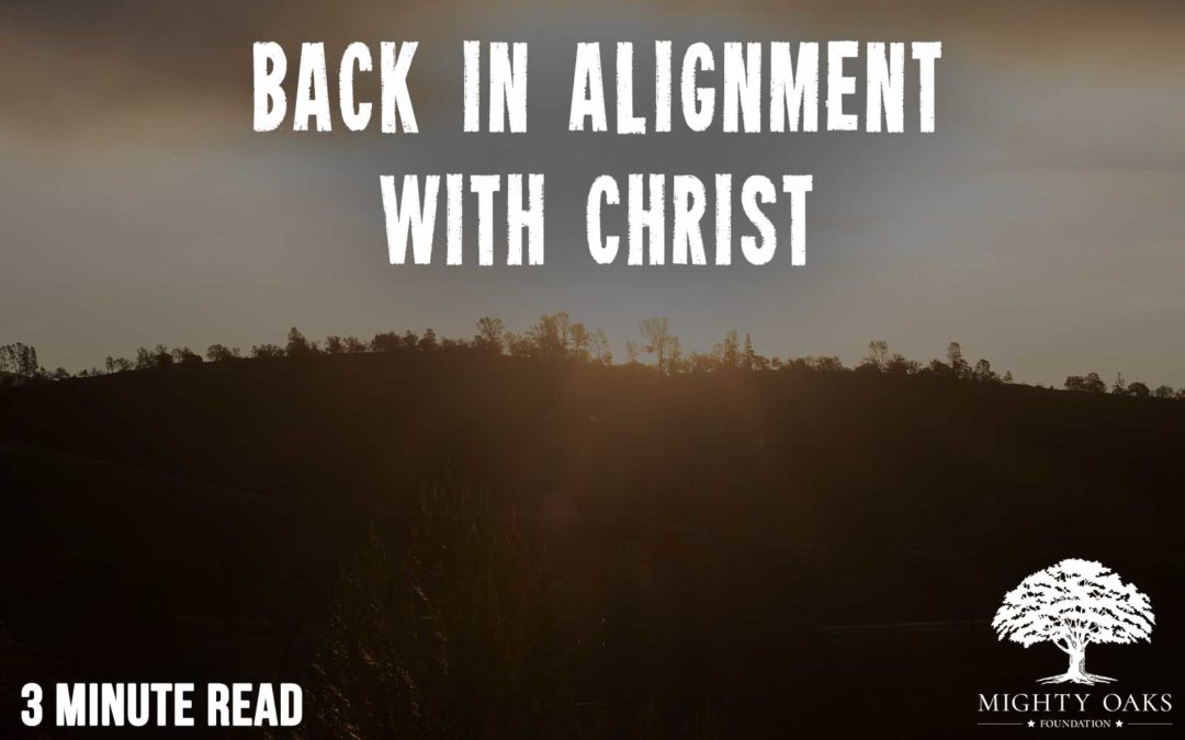 Back in Alignment with Christ